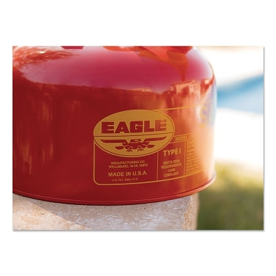 TYPE I SAFETY CAN 2.5 GALLON METAL RED W/FUNNEL
