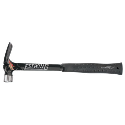 Solid Steel Framing Hammer, Black Nylon Vinyl Handle, 15 5/8 in, 15 oz