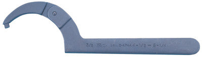 Adjustable Pin Spanner Wrenches, 6 1/4 in Opening, 1/4 in Pin, 12.167 in