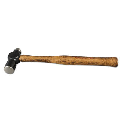 Ball Pein Hammer, Hickory Handle, 9 1/2 in, Forged Alloy Steel 4 oz Head