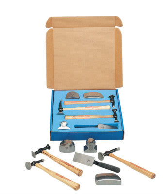7-PC BODY & FENDER REPAIR TOOL SET-W/WOODE