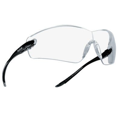 Cobra Series Safety Glasses, Anti-Scratch Anti-Fog Clear Lenses, Black/Gray