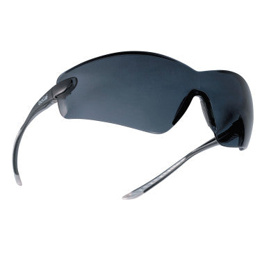 Cobra Series Safety Glasses, Smoke Lens, Anti-Fog/Anti-Scratch, Black/Gray Frame