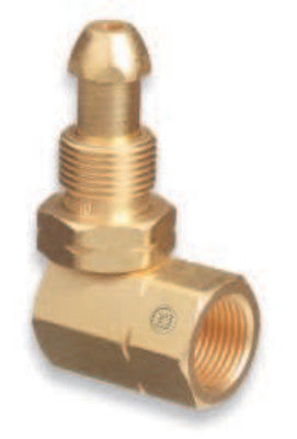 Brass Cylinder Adaptors, From CGA-510 POL Acetylene To CGA-510 POL Acetylene 90