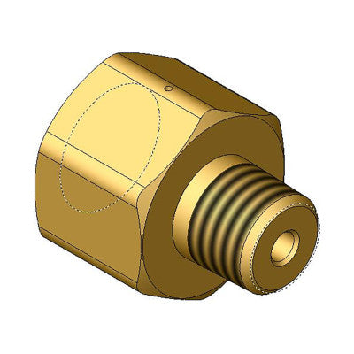 Male NPT Outlet Adaptors, 5,500 psig, Brass, 1/2 in NPT