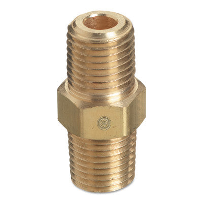 Pipe Thread Hex Nipples, 3000 PSIG, Brass, 3/4 in NPT Male
