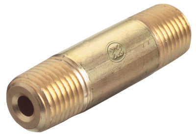 Pipe Thread Nipples, 3,000 psig, Brass, 1/2 in NPT