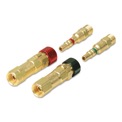 Quick Connects Torch to Hose Set, Brass, Oxygen/Fuel Gas