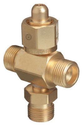 Manifold 4-Way Outlet Coupler Tees, X-Shape, Brass, Oxygen