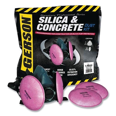 SIL DUST-CONC DUST KIT-1/2 MASK FACE PC PRO SIL