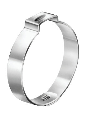 1-Ear Clamps with Mechanical Interlock, 0.276"W, G 90 Galv Carbon Steel, 100/Bg