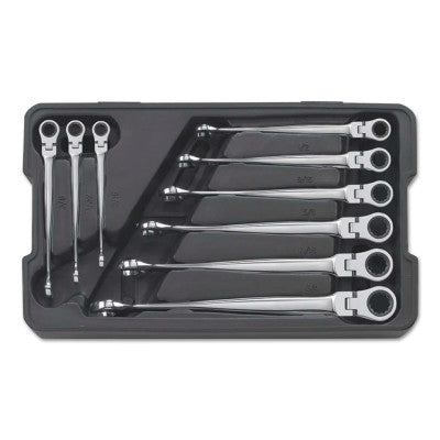 9 Pc XL X-Beam Flex Combination Wrench Sets, 12 Point, SAE