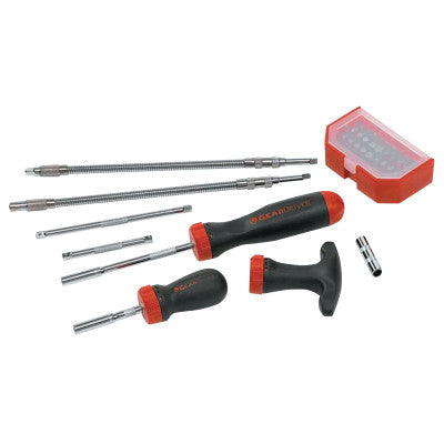 40 Piece Ratcheting Screwdriver Sets, Black/Red