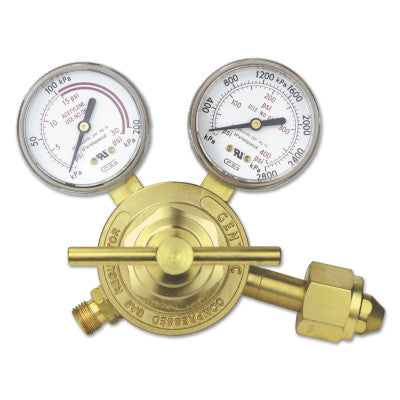 Single Stage Regulators, Acetylene, CGA 300, 400 psi inlet