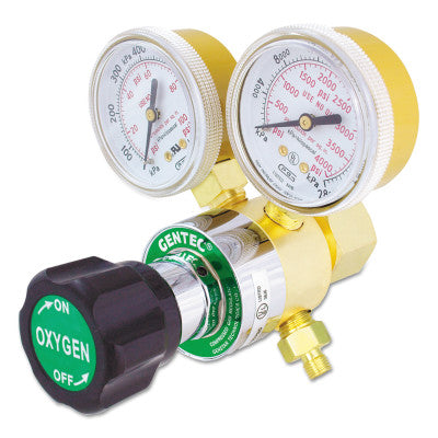 Single Stage Regulators, Oxygen, CGA 540 Rear, 4,000 psi inlet