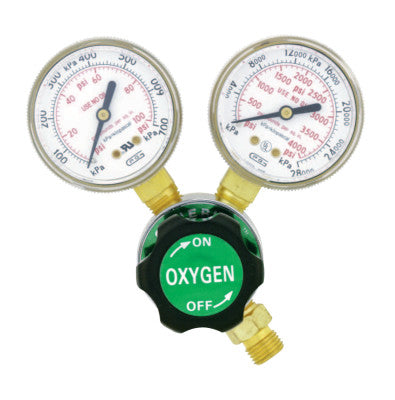 Single Stage Regulators, Oxygen, CGA 540 Rear, 4,000 psi inlet