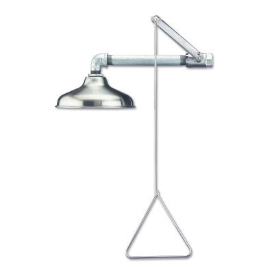 Emergency Showers, 10 in Dia, 30 GPM, Stainless Steel