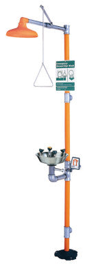 Full Face Eye/Face Wash/Shower Safety Stations, 11 1/2 in