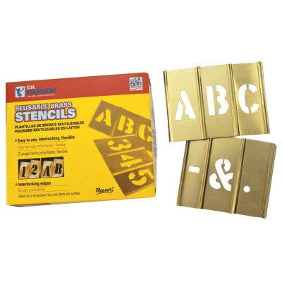 33 Piece Single Letter Sets, Brass, 3 in