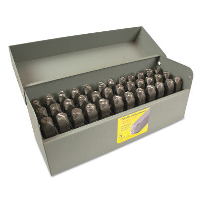 Standard Steel Hand Stamp Sets, 3/32 in, 0 thru 8; A thru Z
