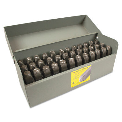 Standard Steel Hand Stamp Sets, 1/4 in, 0 thru 8; A thru Z
