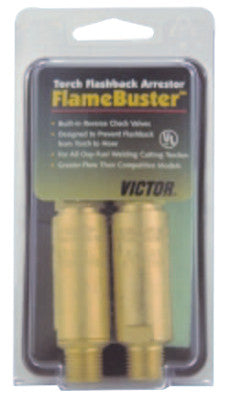 FlameBuster Flashback Arrestors, FB-1; HD, Oxy/Fuel, B 9/16 in-18 RH/LH, Torch