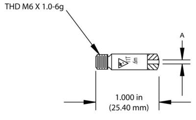 Mig Contact Tip, 1/16 in Wire, 0.082 in Tip, 16AS