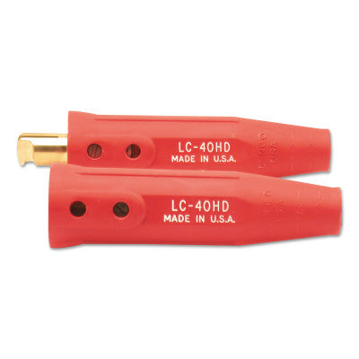 Cable Connector, Double Oval-Point Screw Connection, 3/0-4/0 Cap., Red