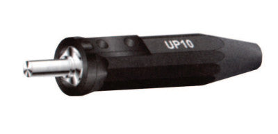 Machine Plug, Single-Oval-Point Screw Connection, 1/0-4 Cap., Black, LE UP-10