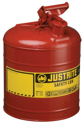 Type I Safety Cans, Flammables, 5 gal, Red