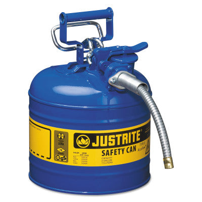 Type II AccuFlow Safety Cans, Kerosene, 2 gal, Blue