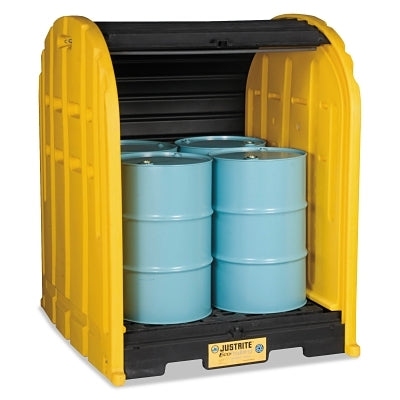 4 DRUM DRUMSHED & PALLET