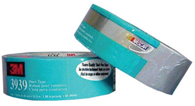 Silver Duct Tapes 3939, 2.8 in x 179 ft, 9 mil