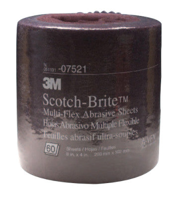 3M Abrasive Scotch-Brite Multi-Flex Sheet Rolls, Aluminum Oxide, Ultra Fine