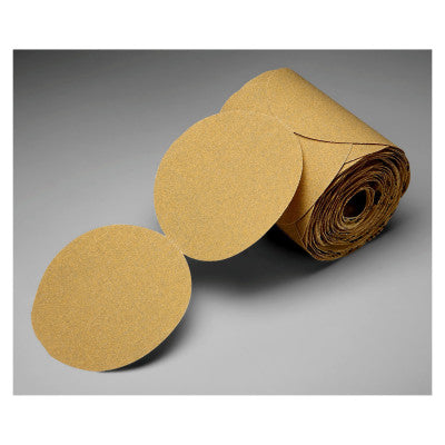 Stikit Gold Paper Disc Rolls, Aluminum Oxide, 5 in Dia, P220 Grit