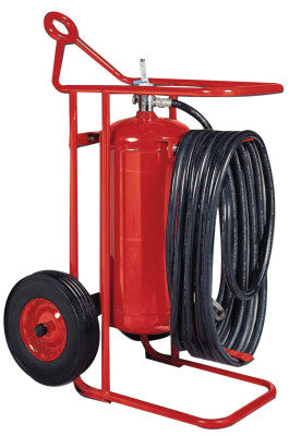 Wheeled Fire Extinguisher Units, Class A, B and C Fires, 50 lb Cap. Wt.