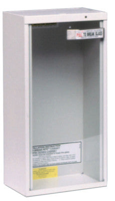 Extinguisher Cabinets, Surface Mount, Steel, Tan, 10 lb