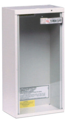 Extinguisher Cabinets, Surface Mount, Steel, Tan, 20 lb or 2.5 gal