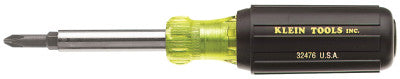 5-In-1 Screwdriver/Nutdriver, 5/16 Nutdriver; #1,#2 Phillips; 9/32,3/16" Slot