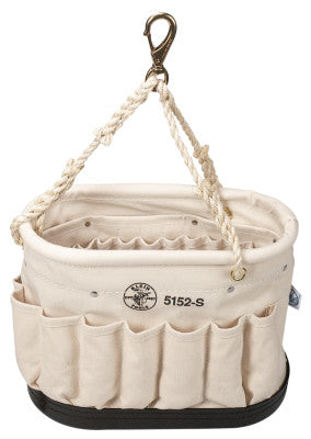 Oval Bucket w/41 Pockets, 10 in X 14 in