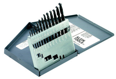 Jobber Length Drill Bit Sets, 1/16 in - 1/4 in Cut Dia., 13 per box