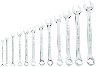 12 Piece Combination Wrench Sets, 6; 12 Points, Inch