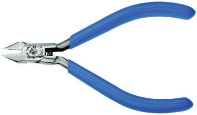 Midget Tapered-Nose Diagonal Cutters, 4 3/16 in, Flush