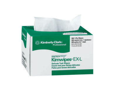 Kimtech Science Kimwipes Delicate Task Wipers, Pop-Up Box, White, 280 per box