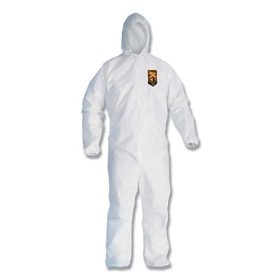 XXX-LARGE WHITE KLEENGUARD COVERALL ZIPPER FRON