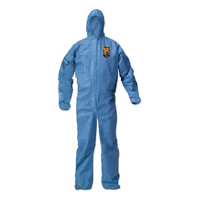 KS COVERALL DENIM BLUE MED HOOD