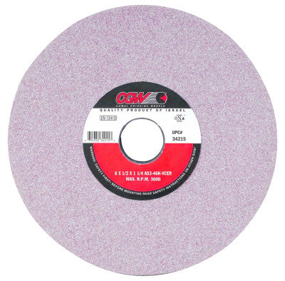Tool & Cutter Wheels, Ceramic, Type 1, 8 X 1/4, 1 1/4" Arbor, 60, J