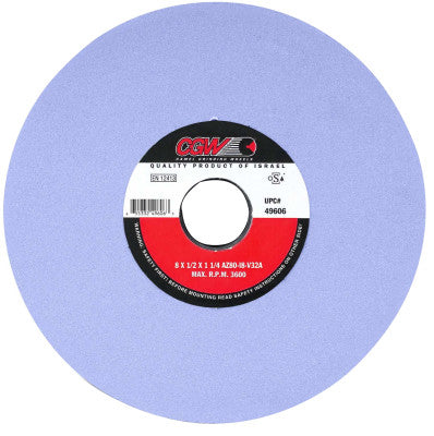 AZ Cool Blue Surface Grinding Wheels, Type 5, 8 X 1, 1 1/4" Arbor, 46, J