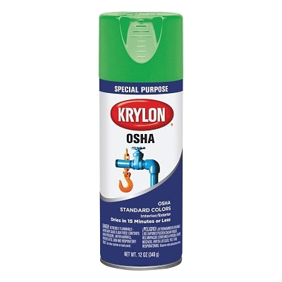 KRYLON OSHA SAFETY GREENSPRAY PAINT 12OZ