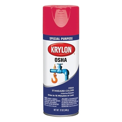 KRYLON OSHA SAFETY RED SPRAY PAINT 12OZ